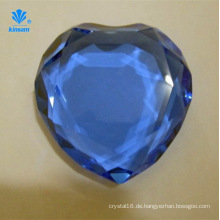 Heart-Shaped Diamond Crystal Handwerk Glas Briefbeschwerer